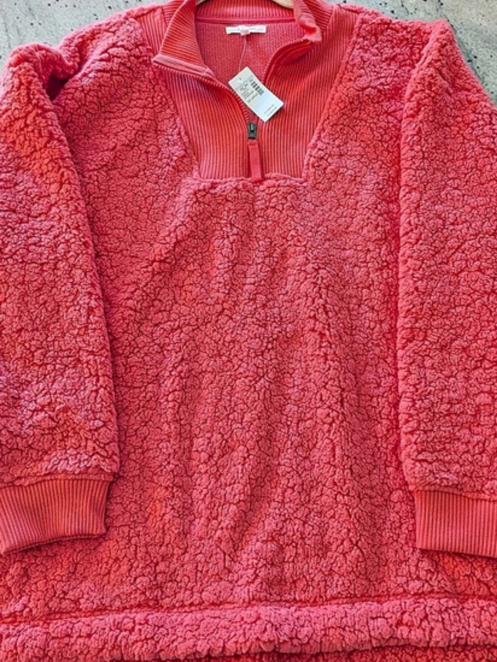 Maurices Fleece Pullover in Coral/Salmon Size XXL NWT